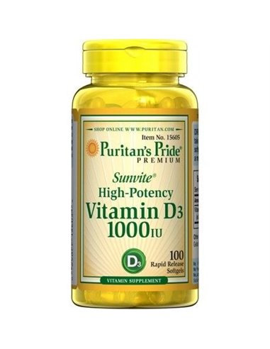 Vitamina D3 1000 UI, 100 capsule