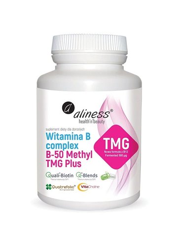 Vitamina B Complex B-50 Methyl TMG PLUS, 100 capsule.