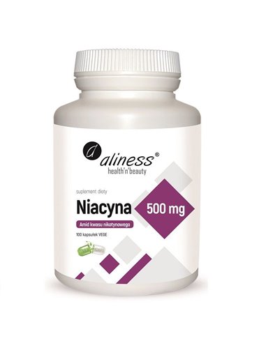 Vitamina B3, Niacina, Nicotinamide 500 mg, 100 capsule
