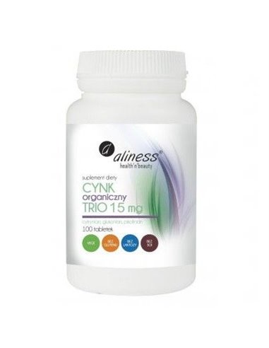 Trio di zinco biologico 15 mg, 100 compresse