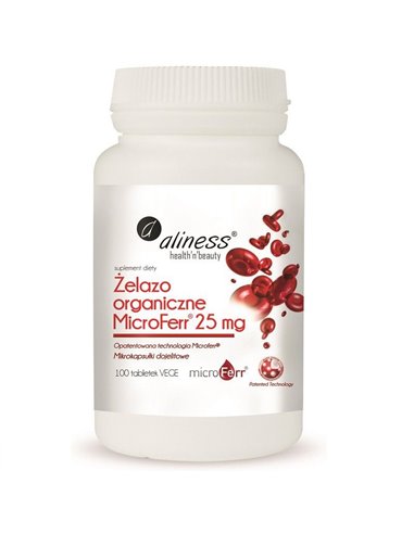 MicroFerr® Organic Iron 25 mg, 100 compresse