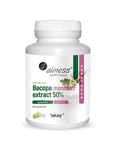 Estratto di Bacopa monnieri 50%, 500 mg, 100 Vege Caps