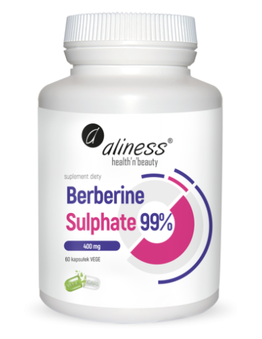 Solfato di berberina 99% 400 mg, 60 capsule vege